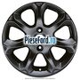 Janta aliaj 16 inch, 7 spite negru Ford Fiesta 2008-2012 1.4 TDCi 68 cp F6JB, F6JD diesel