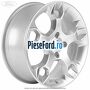 Janta aliaj 17 inch, 5 spite culoare argintie Ford Fiesta 2008-2012 1.6 TDCi 90 cp HHJC, HHJD, HHJE diesel
