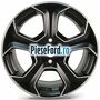 Janta aliaj 17 inch, 5 spite neagra Ford Fiesta 2013-2017 1.25 82 cp SNJA, SNJB, SNJC, SNJD benzina