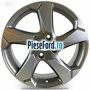 Janta aliaj 17 inch, 5 spite rought metal Ford Fiesta 2017-2023 1.0 EcoBoost 101 cp SFJE, SFJF, SFJH, SFJJ, SFJK, SFJN benzina
