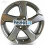 Janta aliaj 17 inch, 5 spite rought metal Ford Fiesta 2017-2023 1.0 EcoBoost 140 cp YYJE, YYJG benzina