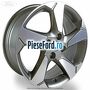 Janta aliaj 17 inch, 5 spite rought metal Ford Fiesta 2017-2023 1.1 Ti-VCT 75 cp FSJB benzina