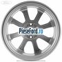 Janta aliaj 17 inch, 8 spite argintiu Ford Fiesta 2017-2023 1.1 Ti-VCT 86 cp XYJA, XYJB, XYJC, XYJD, XYJE benzina