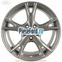 Janta aliaj 18 inch, 5 spite design Y argintiu Ford Focus 2014-2018 1.0 EcoBoost 125 cp M1DA, M1DC, M1DD benzina