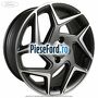 Janta aliaj 18 inch, 5 spite duble magnetite Ford Fiesta 2017-2023 1.0 EcoBoost 125 cp B7JA, B7JB, B7JC benzina
