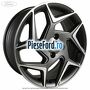 Janta aliaj 18 inch, 5 spite duble magnetite Ford Fiesta 2017-2023 1.0 EcoBoost mHEV 125 cp B7JA, B7JB, B7JC Hybrid