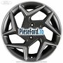 Janta aliaj 18 inch, 5 spite duble magnetite Ford Fiesta 2017-2023 1.5 TDCi 85 cp XUJC, XUJD, XUJE, XUJF, XUJG diesel