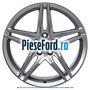 Janta aliaj 19 inch, 5 spite duble argintiu forjat fata Ford Mustang 2018-2022 5.0 V8 450 cp 50SDEM benzina