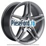 Janta aliaj 19 inch, 5 spite duble argintiu forjat spate Ford Mustang 2015-2018 2.3 EcoBoost 314 cp N38H, N48H benzina