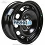 Janta tabla 15 inch negru Ford Tourneo Courier 2019-2023 1.5 EcoBlue 100 cp XXCA, XXCB, XXCC diesel