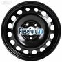 Janta tabla 16 inch culoare negru Ford Transit Connect 2013-2018 1.6 TDCi 95 cp TZGA, TZGB diesel