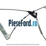 Macara fara motoras geam stanga fata 3 usi Ford Fiesta 2002-2005 1.6 TDCi 90 cp HHJA, HHJB diesel