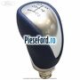 Nuca schimbator, 5 trepte piele albastra Ford Fiesta 2008-2012 1.6 TDCi 75 cp HHJF, UBJA diesel