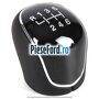 Nuca schimbator, 6 trepte piele Ford Focus 2008-2011 1.6 100 cp HWDA, HWDB, SHDA, SHDB, SHDC benzina