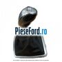 Nuca schimbator, 6 trepte, piele neagra, aluminiu Ford Focus 2008-2011 2.0 TDCi 110 cp IXDA diesel