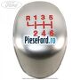 Ornament cromat nuca schimbator 6 trepte Ford Fiesta 2013-2017 1.6 TDCi 95 cp T3JA, TZJA, TZJB diesel
