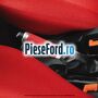 Ornament frana de mana, piele rosie Ford Ka 2009-2016 1.3 TDCi 75 cp 169A1000, FD4 diesel