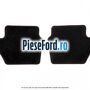 Set covorase spate velur negre,rosii Ford Puma 2020-2023 1.0 Flexifuel 125 cp B7JG Flexifuel | Foto 2