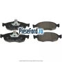 Set placute frana fata disc 260 mm Ford Mondeo 1993-1996 1.8 TD 90 cp RFM, RFN diesel