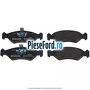 Set placute frana fata lungime 140 mm Ford Fiesta 1989-1996 1.6 88 cp LUH benzina