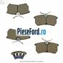Set placute frana spate Ford Focus 1998-2004 1.8 TDCi 100 cp FFDA diesel | Foto 3