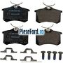 Set placute frana spate Ford Galaxy 2000-2006 2.3 16V 140 cp E5SB benzina