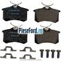 Set placute frana spate Ford Galaxy 2000-2006 2.3 4x4 145 cp E5SA, Y5B benzina