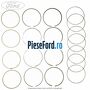 Set segmenti piston cota reparatie 0.5 Ford C-Max 2007-2011 1.8 122 cp QQDC benzina