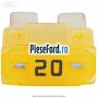 Siguranta 20 A galbena tip lama Ford Fiesta 1989-1996 1.3 60 cp J6B benzina | Foto 3