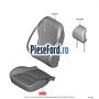 Tapiterie sezut scaun fata stanga echipare Ebony Ford Galaxy 2015-2023 2.0 TDCi 180 cp T8CG, T8CH, T8CI, T8CJ diesel