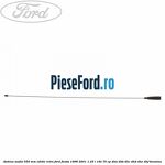 Antena audio 550 mm editie retro Ford Fiesta 1996-2001 1.25 i 16V 75 cp DHA, DHB, DHC, DHD, DHE, DHF benzina