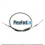 Cablu frana mana model disc spate 4/5 usi Ford Cougar 2.0 16V 131 cp EDBA, EDBB, EDBC, EDBD benzina