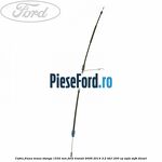 Cablu frana mana stanga 1532 mm Ford Transit 2006-2014 3.2 TDCi 200 cp SAFA, SAFB diesel
