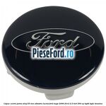 Capac centru janta aliaj 55 mm albastru lucios Ford Kuga 2008-2012 2.5 4x4 200 cp