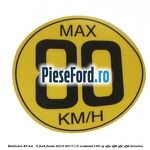 Emblema 80 KM / H Ford Fiesta 2013-2017 1.0 EcoBoost 100 cp