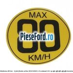 Emblema 80 KM / H Ford Fiesta Active 2018-2023 1.0 EcoBoost 101 cp