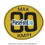 Emblema 80 KM / H Ford Fusion 1.4 TDCi 68 cp