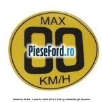 Emblema 80 KM / H Ford Ka 2009-2016 1.2 69 cp