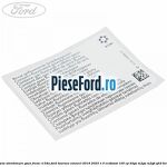 Eticheta atentionare gaze freon R134a Ford Tourneo Connect 2019-2023 1.0 EcoBoost 100 cp