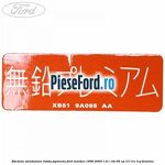 Eticheta atentionare limba japoneza Ford Mondeo 1996-2000 1.6 i 16V 95 cp