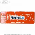 Eticheta atentionare limba japoneza Ford S-Max 2007-2014 2.5 ST 220 cp