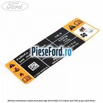 Eticheta atentionare model freon Ford Edge 2019-2022 2.0 EcoBlue AWD 238 cp YLCA, YLCB diesel
