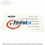 Eticheta avertizare viteza maxima 110 kmh Ford Transit 2019-2023 2.0 EcoBlue 160 cp