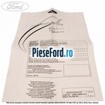 Eticheta dovada revizie service Ford Transit Courier 2014-2018 1.6 TDCi 95 cp T3CA, T3CB, T3CC diesel