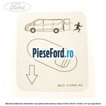 Eticheta informare deschidere usa spate Ford Tourneo Connect 2013-2018 1.6 TDCi 115 cp