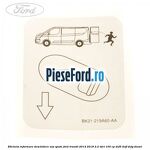 Eticheta informare deschidere usa spate Ford Transit 2014-2018 2.2 TDCi 100 cp