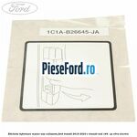 Eticheta informare maner usa culisanta Ford Transit 2019-2023 E-TRANSIT RWD 184  cp