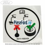 Eticheta informare montaj cric Ford Transit 2006-2014 3.2 TDCi 200 cp