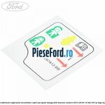 Eticheta informare siguranta incuietoare copil usa spate stanga Ford Tourneo Connect 2013-2018 1.6 TDCi 95 cp