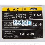 Eticheta informare specificatie aer conditionat Ford Fusion 1.3 60 cp